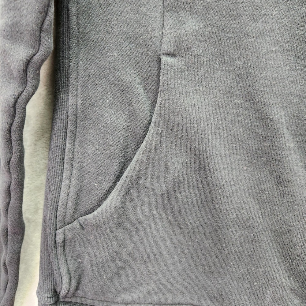 Lululemon Floral Flock Pullover Womens 10 Black Funnel Neck Sweatshirt Back Zip‎ - Picture 8 of 11